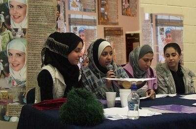 Girls addressing IWCNZ Conference 2008