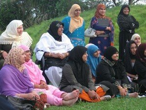 Ladies attending the Islamic Women's Conference in Auckland in 2009