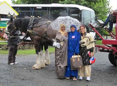 Sisters at the 2011 IWCNZ Conference about to take a wagon ride.