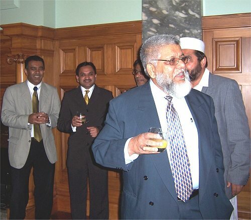 A toast for FIANZ Legal Adviser, Umarji Mohammed.