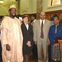 Dr Mustafa Farouk, VP of FIANZ, Caryll Shailler, CEO of MIA, Dr Anwar Ghani, Leader, FIANZ Meat Negotiation Team and Sultan Eusoff, Executive Manager of FIANZ.