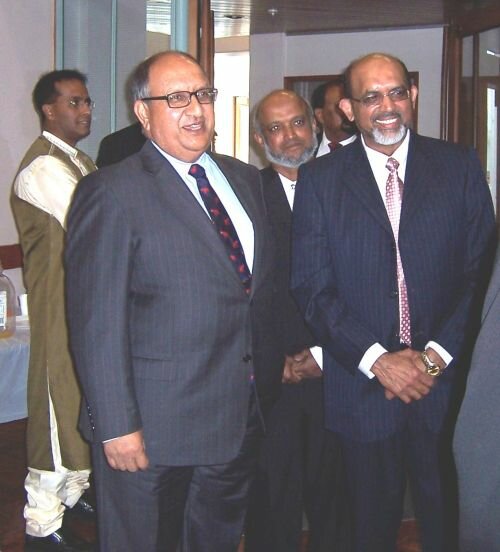 Governor-General with Br Javed Khan, President of FIANZ, mingling with members of the community.