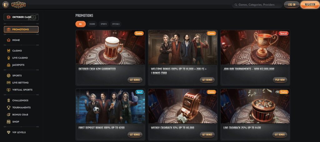 online casino promotions